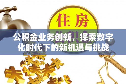 城固公积金业务创新，探索数字化时代下的新机遇与挑战