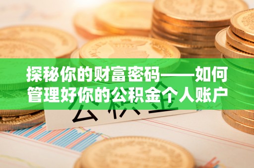 城固探秘你的财富密码——如何管理好你的公积金个人账户信息