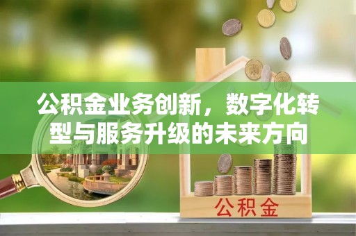 城固公积金业务创新，数字化转型与服务升级的未来方向