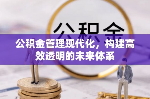 城固公积金管理现代化，构建高效透明的未来体系