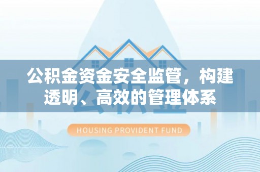 城固公积金资金安全监管，构建透明、高效的管理体系